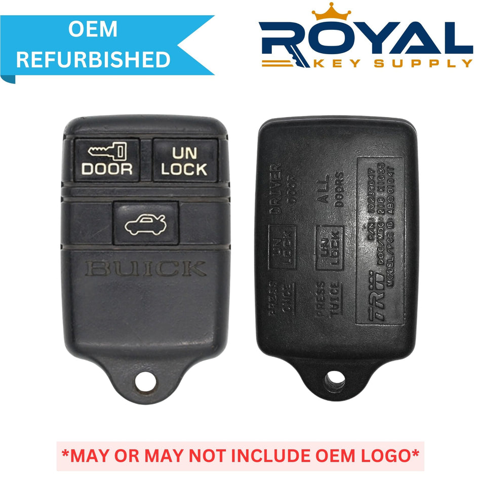 Buick Refurbished OEM 1993 - 1995 Skylark Keyless Entry Remote 3 Button FCCID: ABO0103T PN# 10205239 - Royal Key Supply