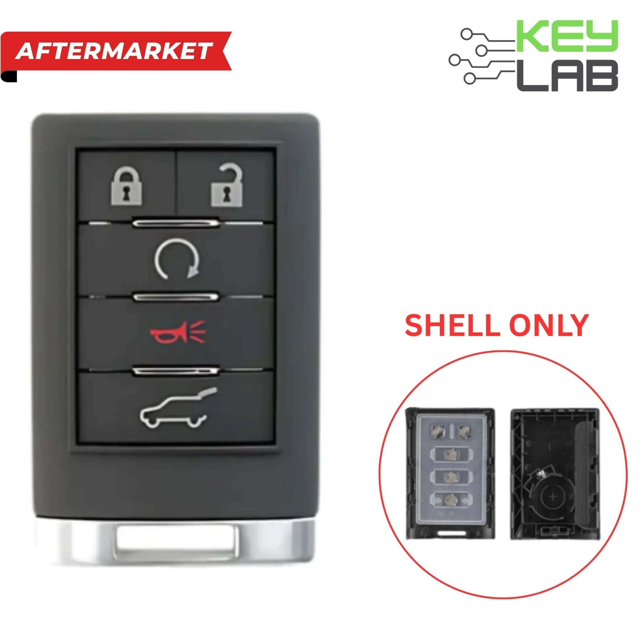 Cadillac 2008 - 2013 Smart Key SHELL for OUC6000066 - Royal Key Supply