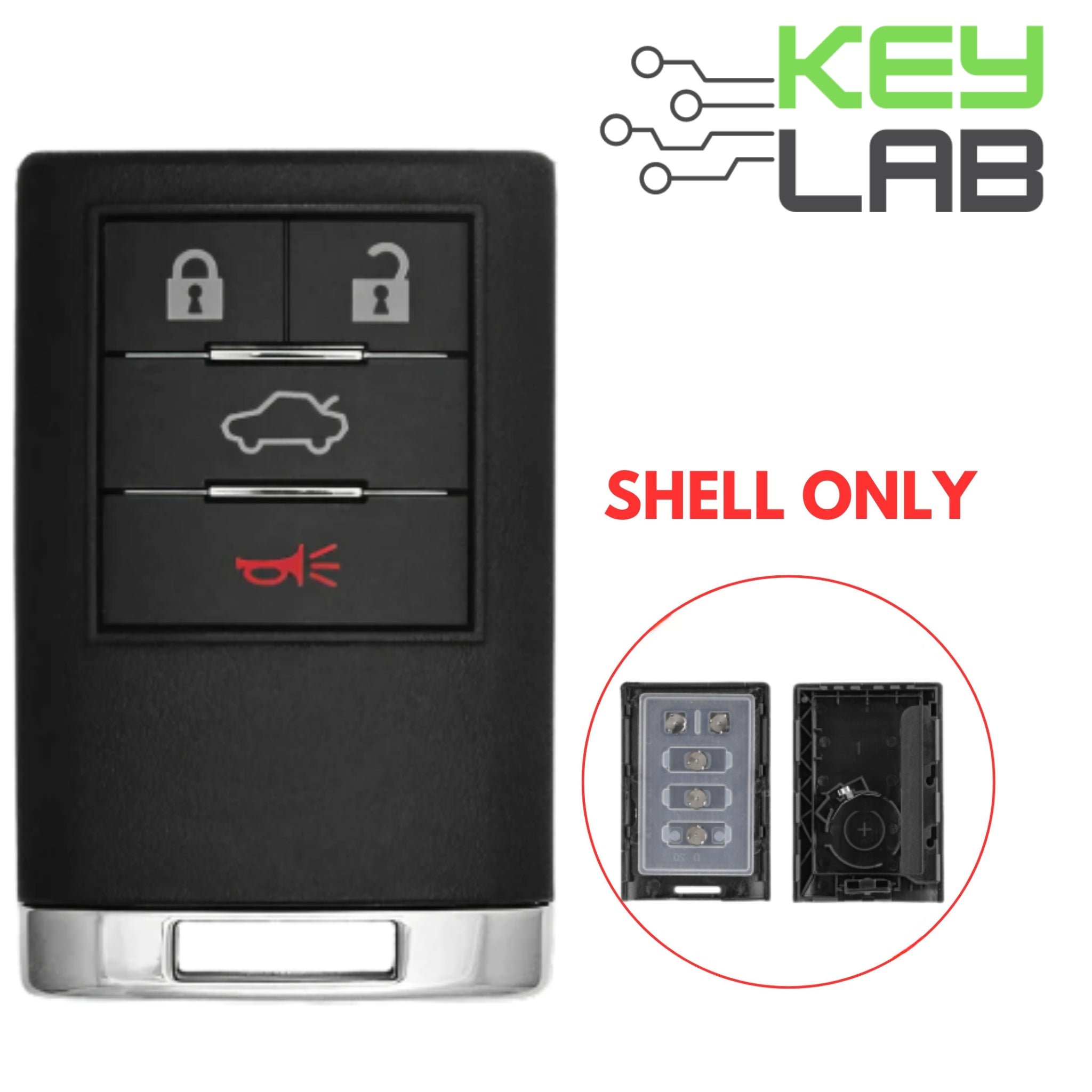 Cadillac 2008 - 2013 Smart Key SHELL for OUC6000066 - Royal Key Supply