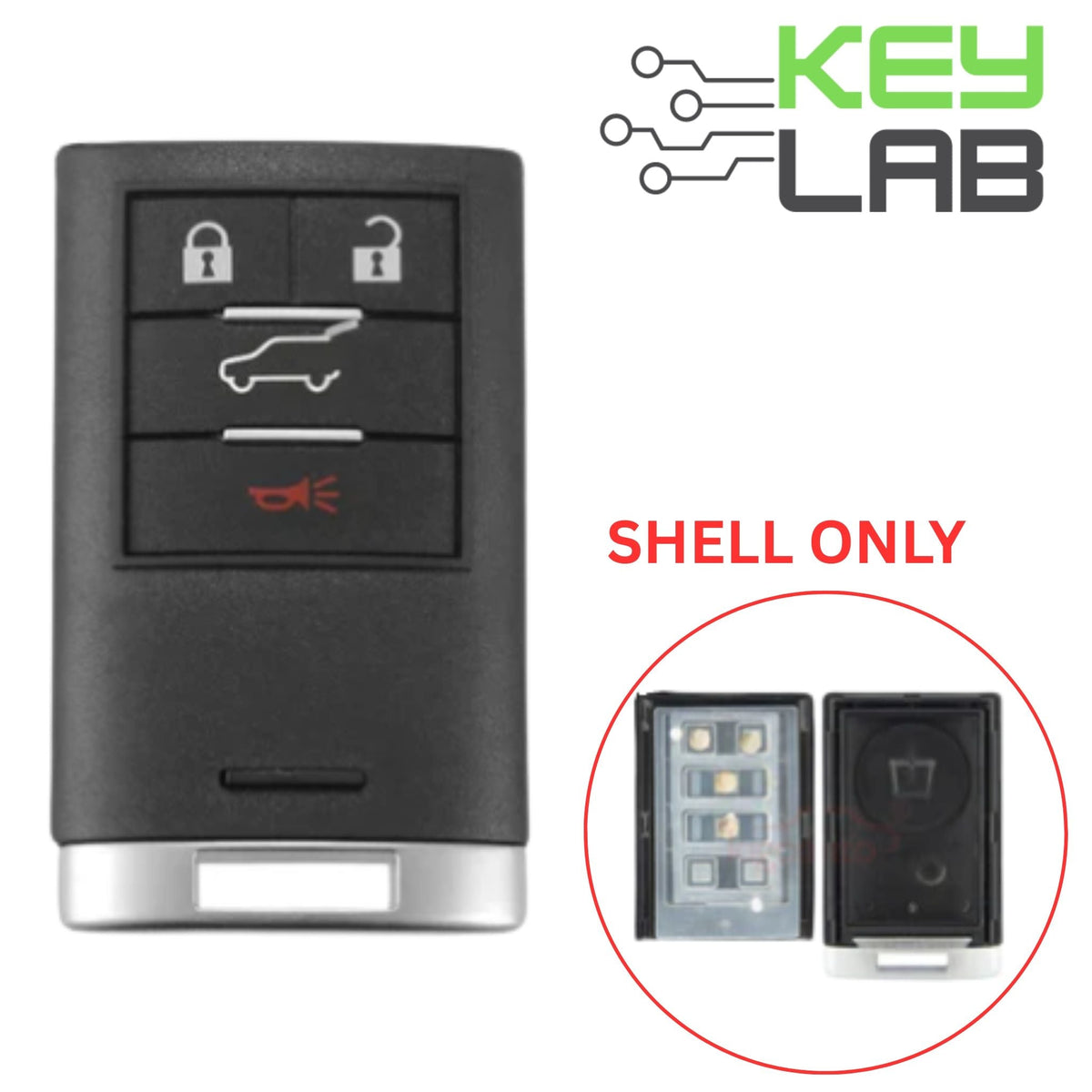 Cadillac 2008 - 2014 Smart Key SHELL for OUC6000066 - Royal Key Supply