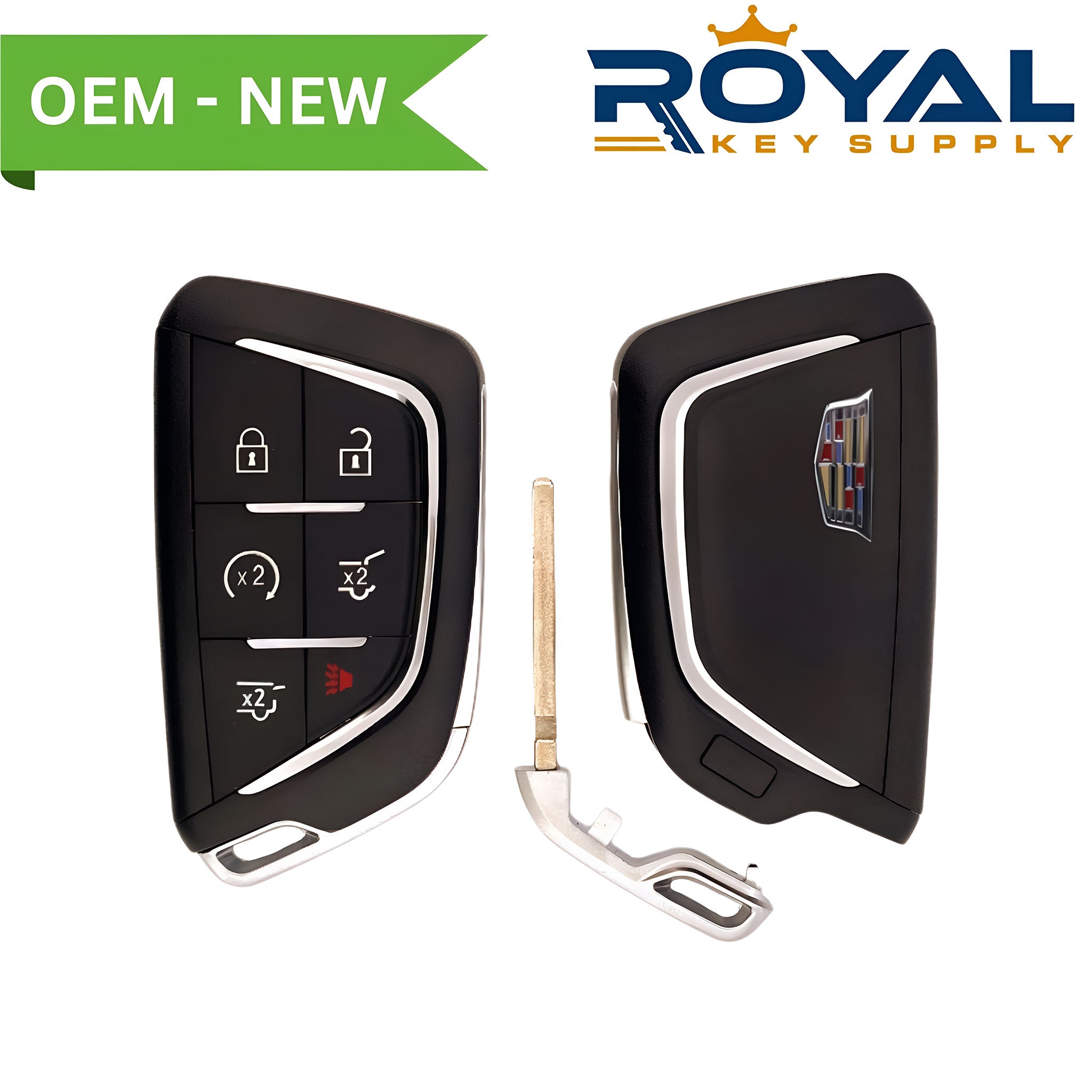 Cadillac New OEM 2021 - 2024 Escalade Smart Key 6B Hatch/Glass/Remote Start FCCID: YG0G20TB1 PN# 13541571, 13538864, 13546300 - Royal Key Supply