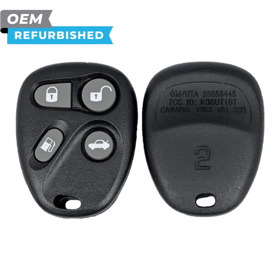 Cadillac Refurbished 1998-2000 Deville, Eldorado Keyless Entry Remote (Driver 2) 4B Gas/Trunk FCCID: KOBUT1BT PN 25656445 - Royal Key Supply