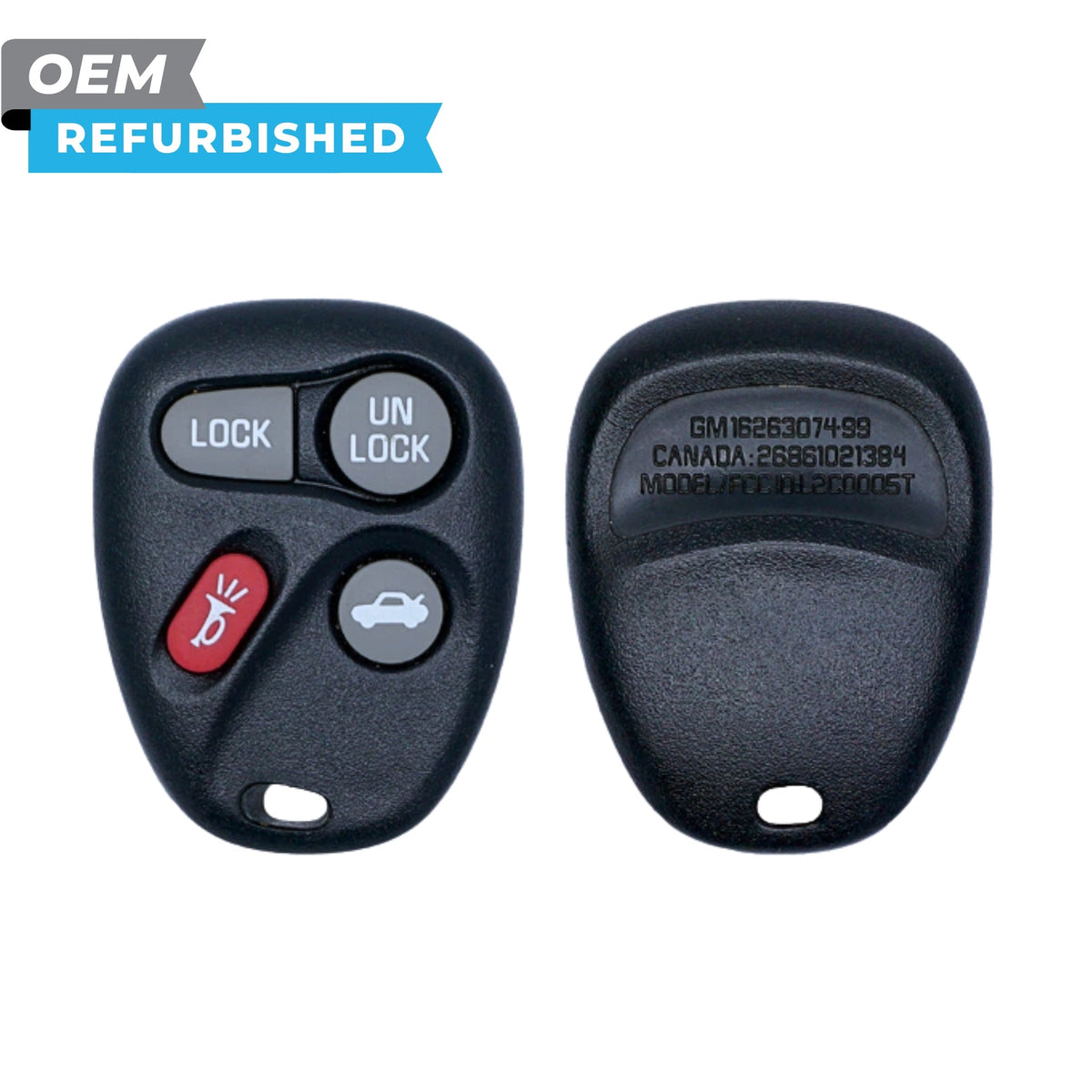 Cadillac Refurbished 2003-2007 CTS, SRX Keyless Entry Remote 4B Trunk FCCID: L2C0005T PN 16263074-99 - Royal Key Supply