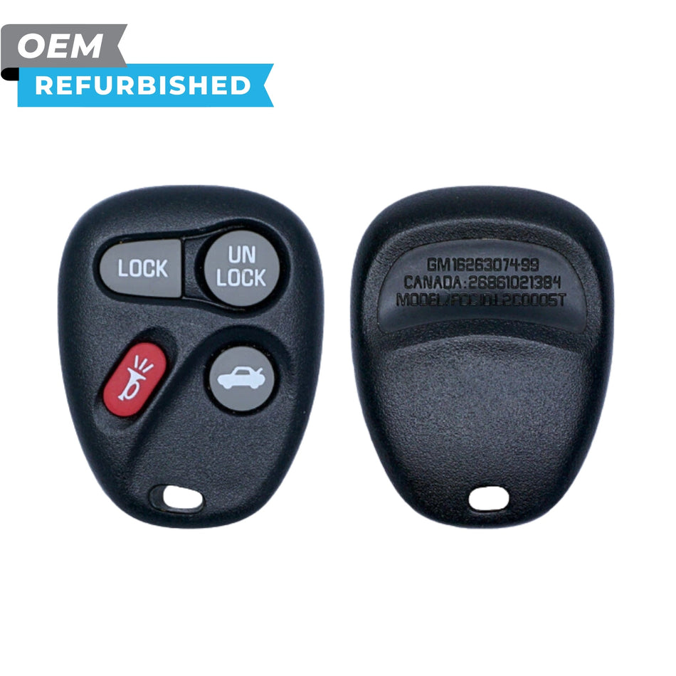 Cadillac Refurbished 2003-2007 CTS, SRX Keyless Entry Remote 4B Trunk FCCID: L2C0005T PN 16263074-99 - Royal Key Supply