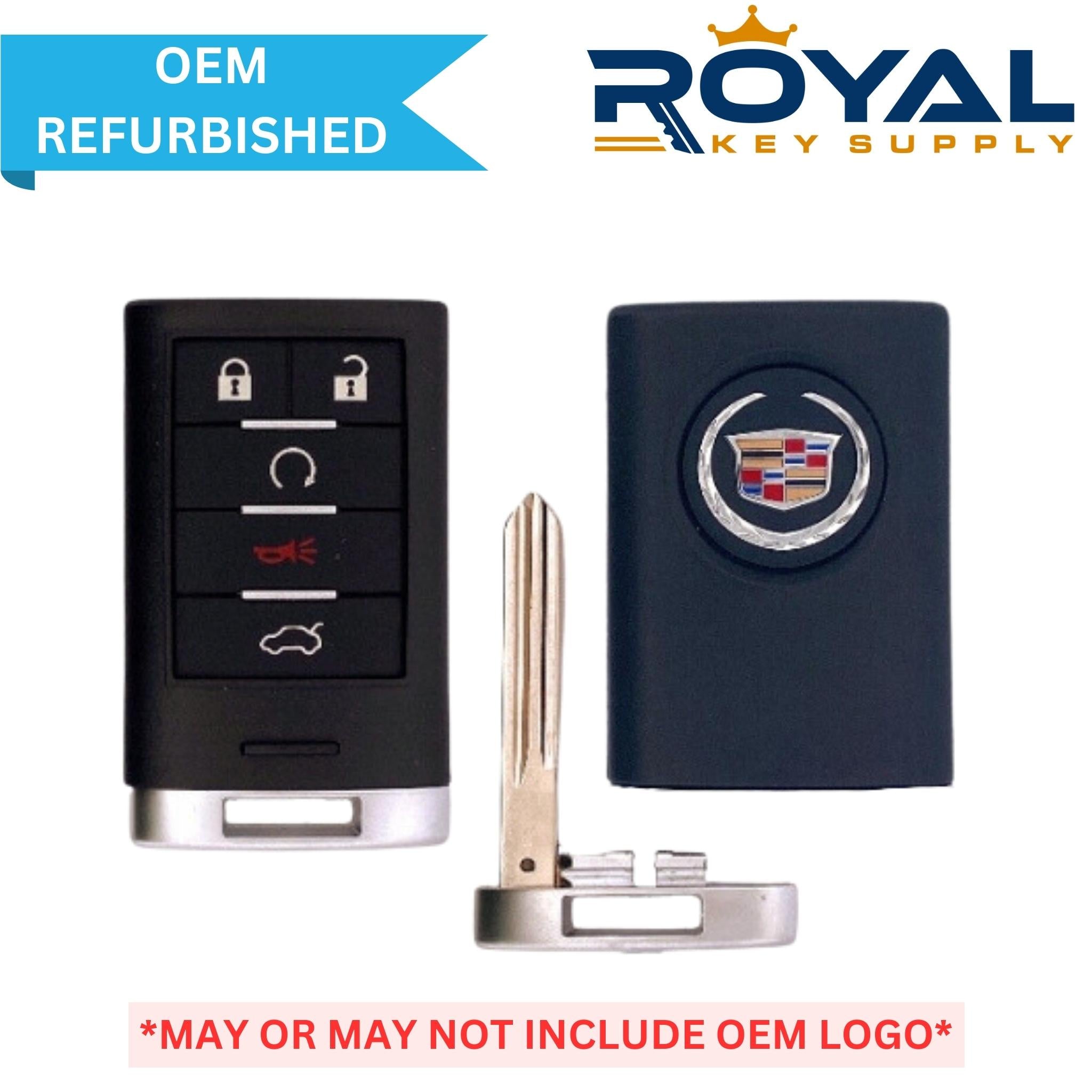 Cadillac Refurbished 2008 - 2014 STS, CTS Smart Key 5B Trunk/Remote Start FCCID: M3N5WY7777A PN# 25943677 - Royal Key Supply