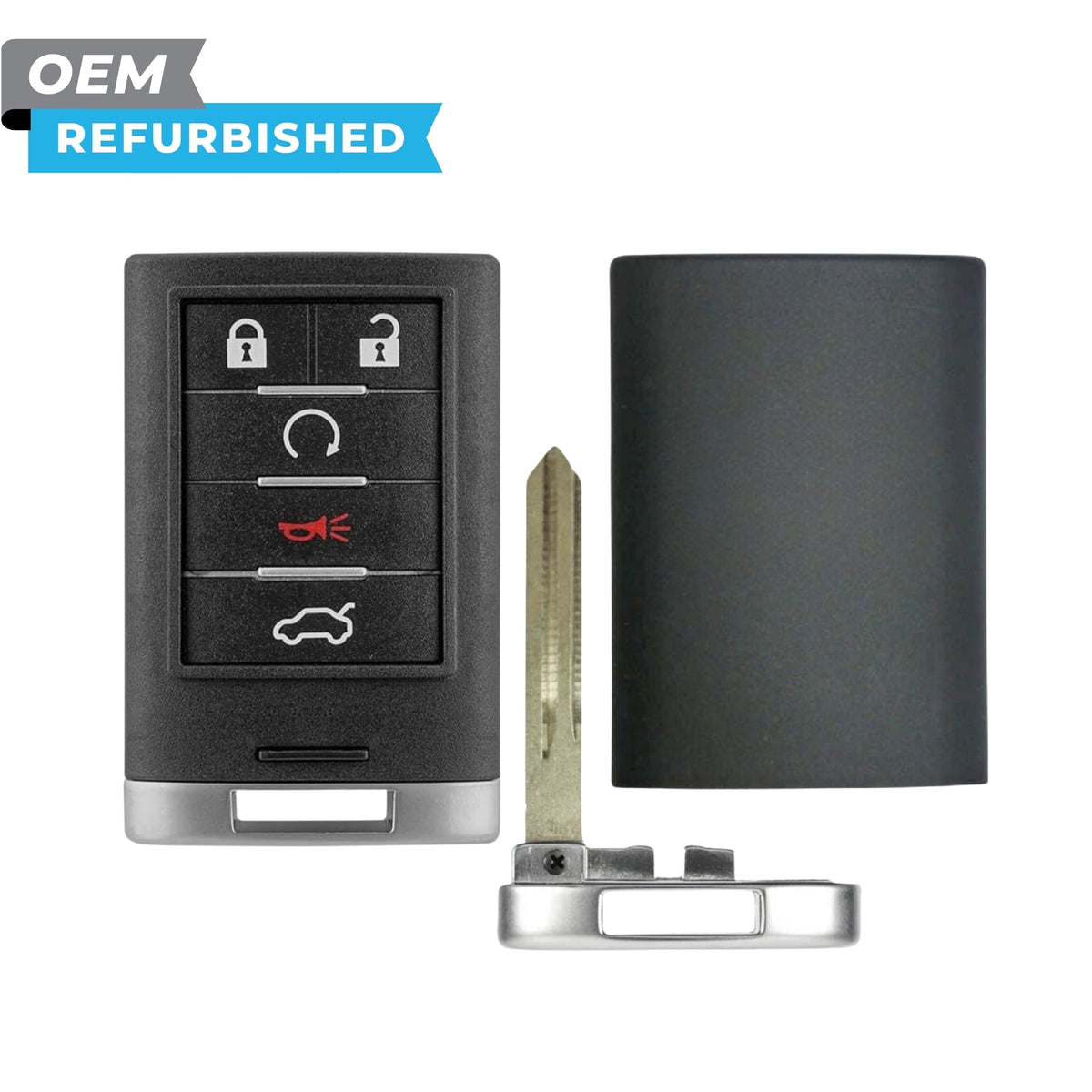 Cadillac Refurbished 2008-2014 STS, CTS Smart Key 5B Trunk/Remote Start FCCID: M3N5WY7777A PN 25943677 - Royal Key Supply