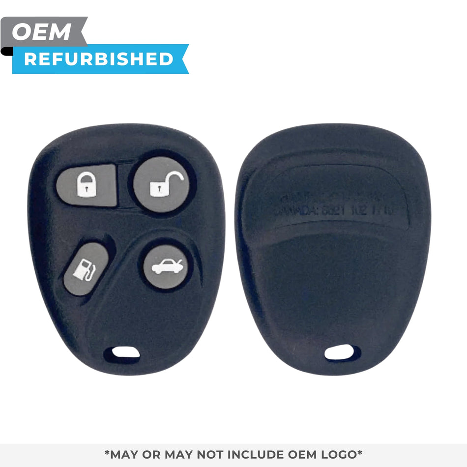 Cadillac Refurbished OEM 1996 - 1999 DeVille Keyless Entry Remote (Memory 2) 4 Button FCCID: AB01602T PN 16259829 - Royal Key Supply