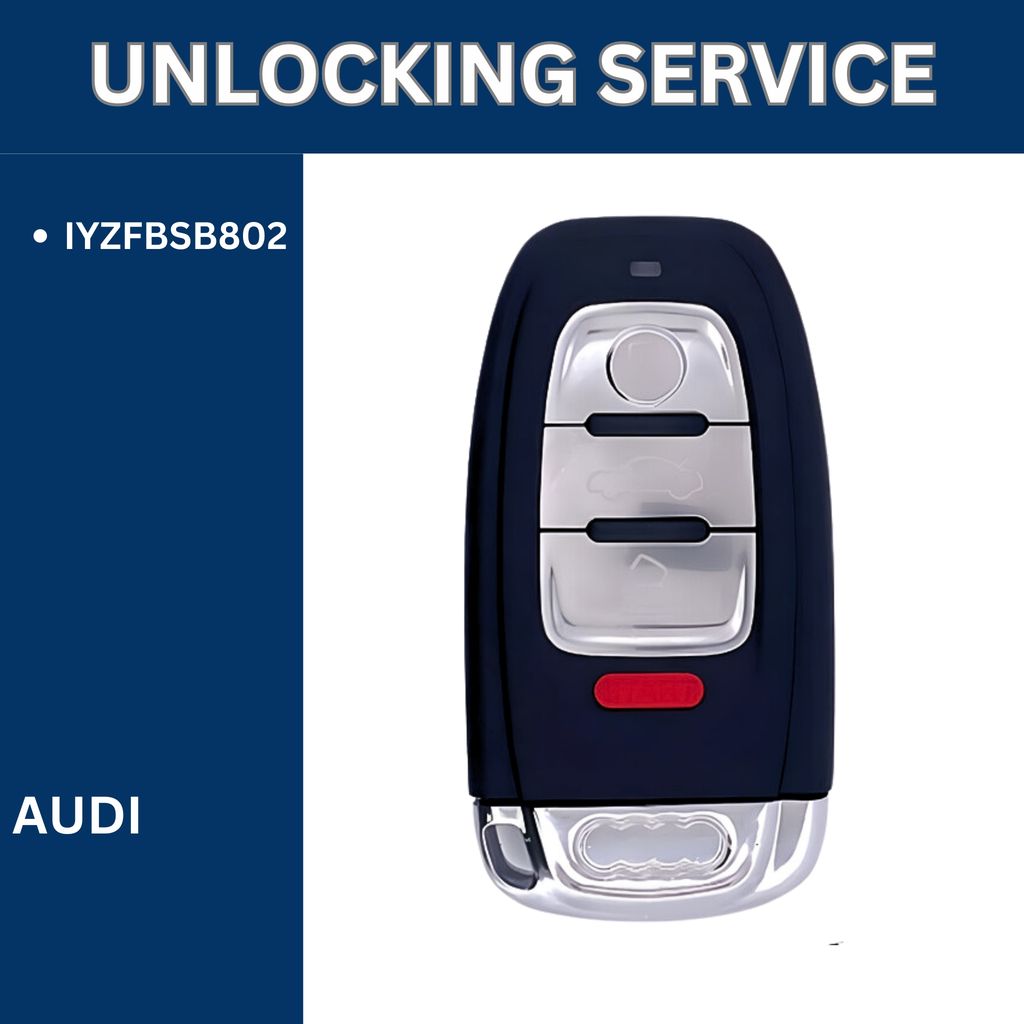 Smart Key Unlocking Service - For Audi - FCCID: IYZFBSB802 - Royal Key Supply