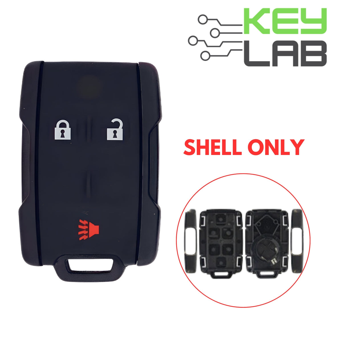 Chevrolet 2014 - 2022 Remote Fob Key SHELL for M3N - 32337100 - Royal Key Supply