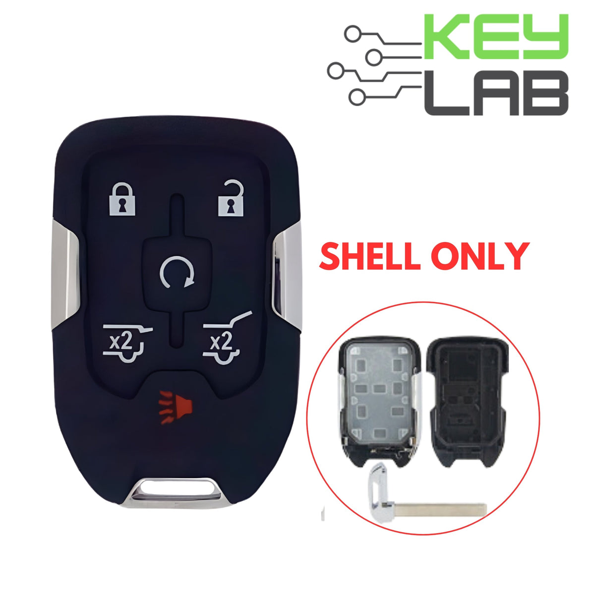 Chevrolet 2015 - 2020 Smart Key SHELL for HYQ1AA - Royal Key Supply