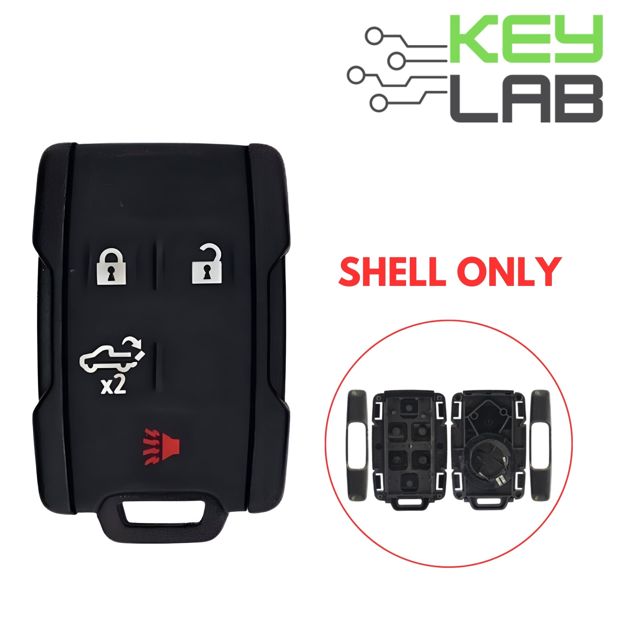 Chevrolet 2019 - 2023 Keyless Entry Remote 4B SHELL for M3N - 32337200 - Royal Key Supply