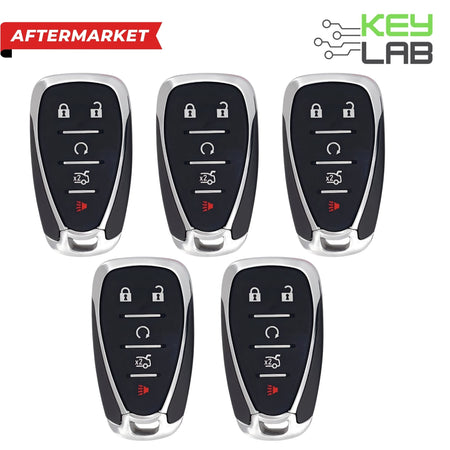 Chevrolet Aftermarket 2016 - 2024 Camaro, Cruze, Malibu Smart Key 5B Trunk/Remote Start FCCID: HYQ4EA PN 13589533, 13508769, 13584497 (Pack of 5) - Royal Key Supply