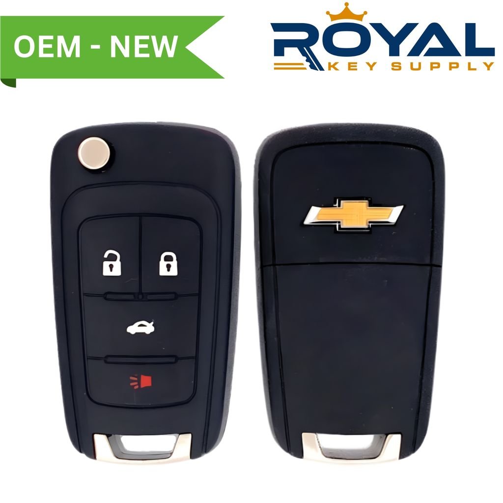 Chevrolet New OEM 2011 - 2018 Cruze, Impala Remote Flip Key (PEPS) 4B Trunk FCCID: OHT05918179 PN# 13500318 - Royal Key Supply