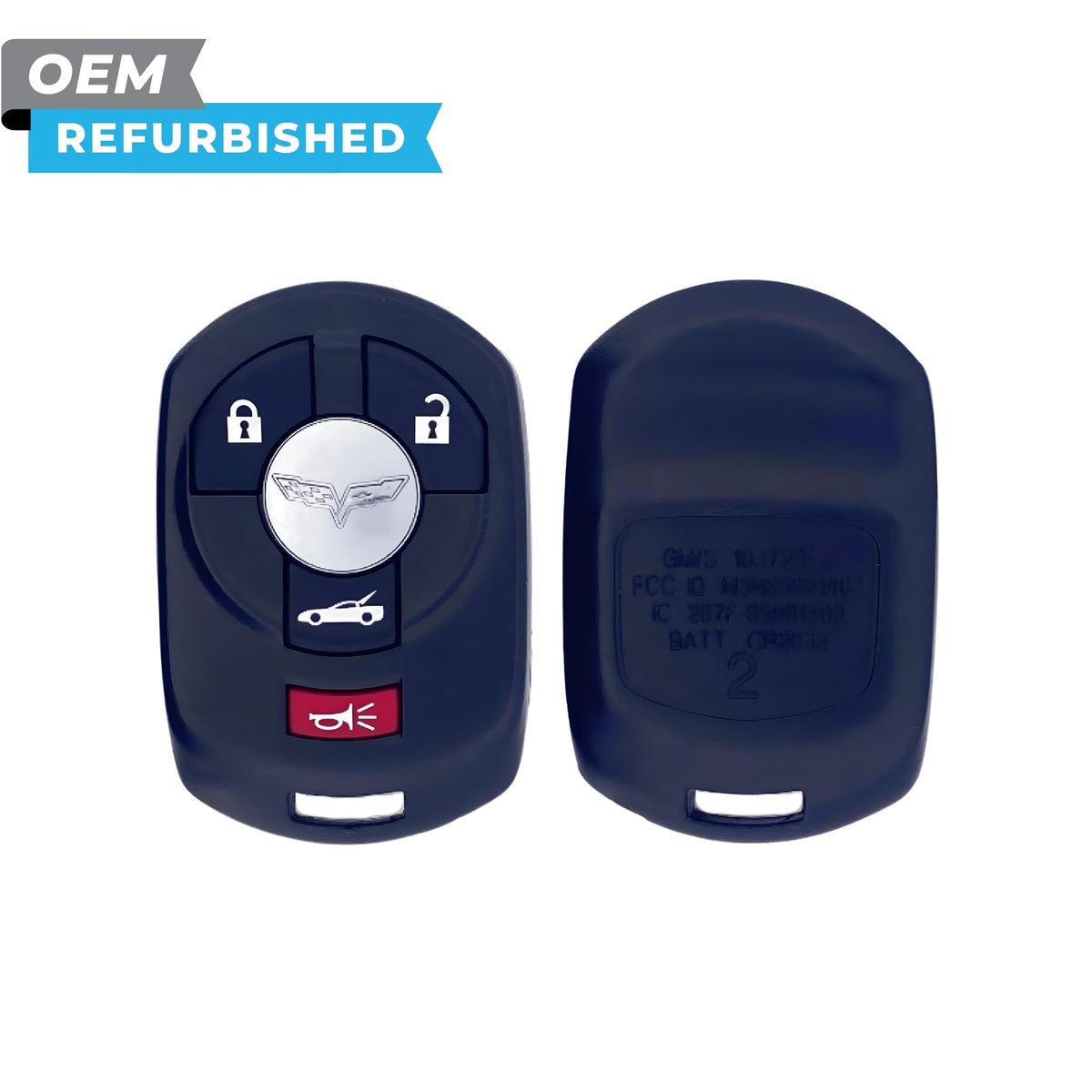 Chevrolet Refurbished 2005-2007 Corvette Keyless Entry Remote 4B Trunk FCCID: M3N65981403 PN 10372542 - Royal Key Supply