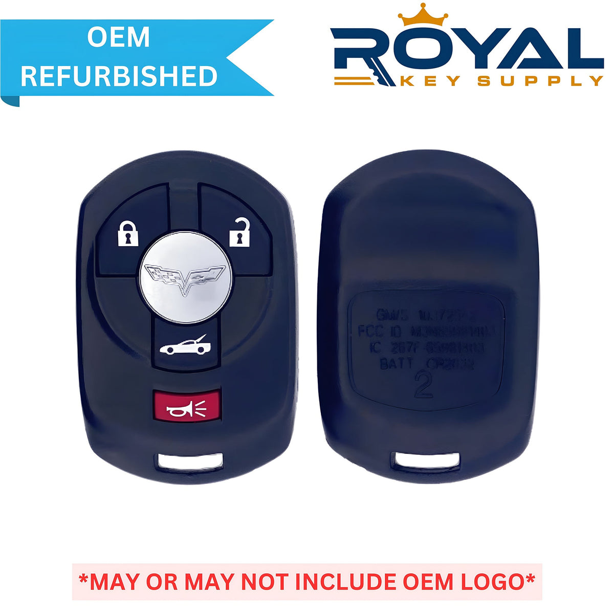 Chevrolet Refurbished 2005 - 2007 Corvette Keyless Entry Remote 4B Trunk FCCID: M3N65981403 PN# 10372542 - Royal Key Supply