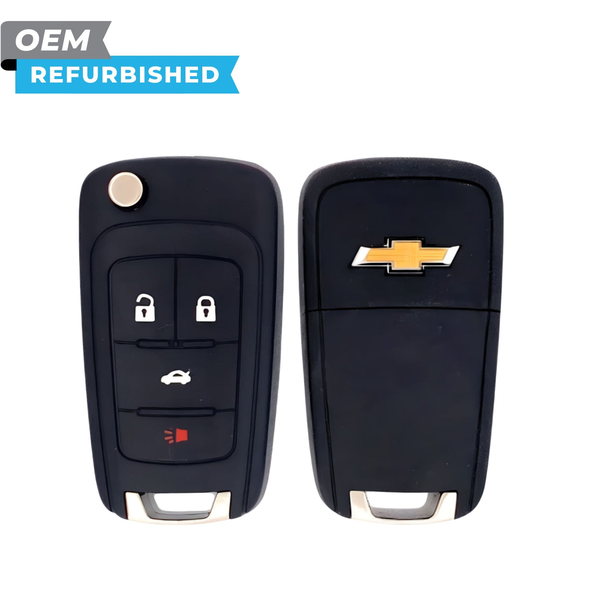 Chevrolet Refurbished 2011-2015 Cruze Remote Flip Key 4B Trunk FCCID: P40 9MK74946931 PN 13584828 - Royal Key Supply