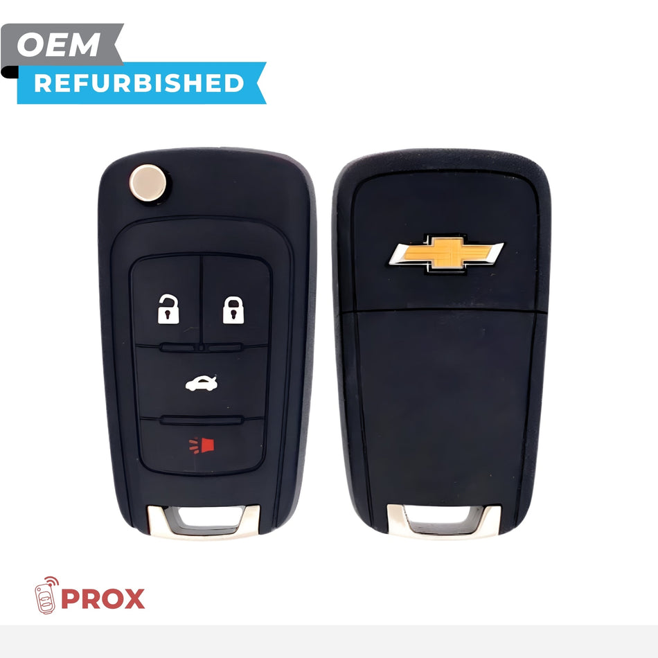 Chevrolet Refurbished 2011-2018 Cruze, Impala Remote Flip Key (PEPS) 4B Trunk FCCID: OHT05918179 PN 13500318 - Royal Key Supply