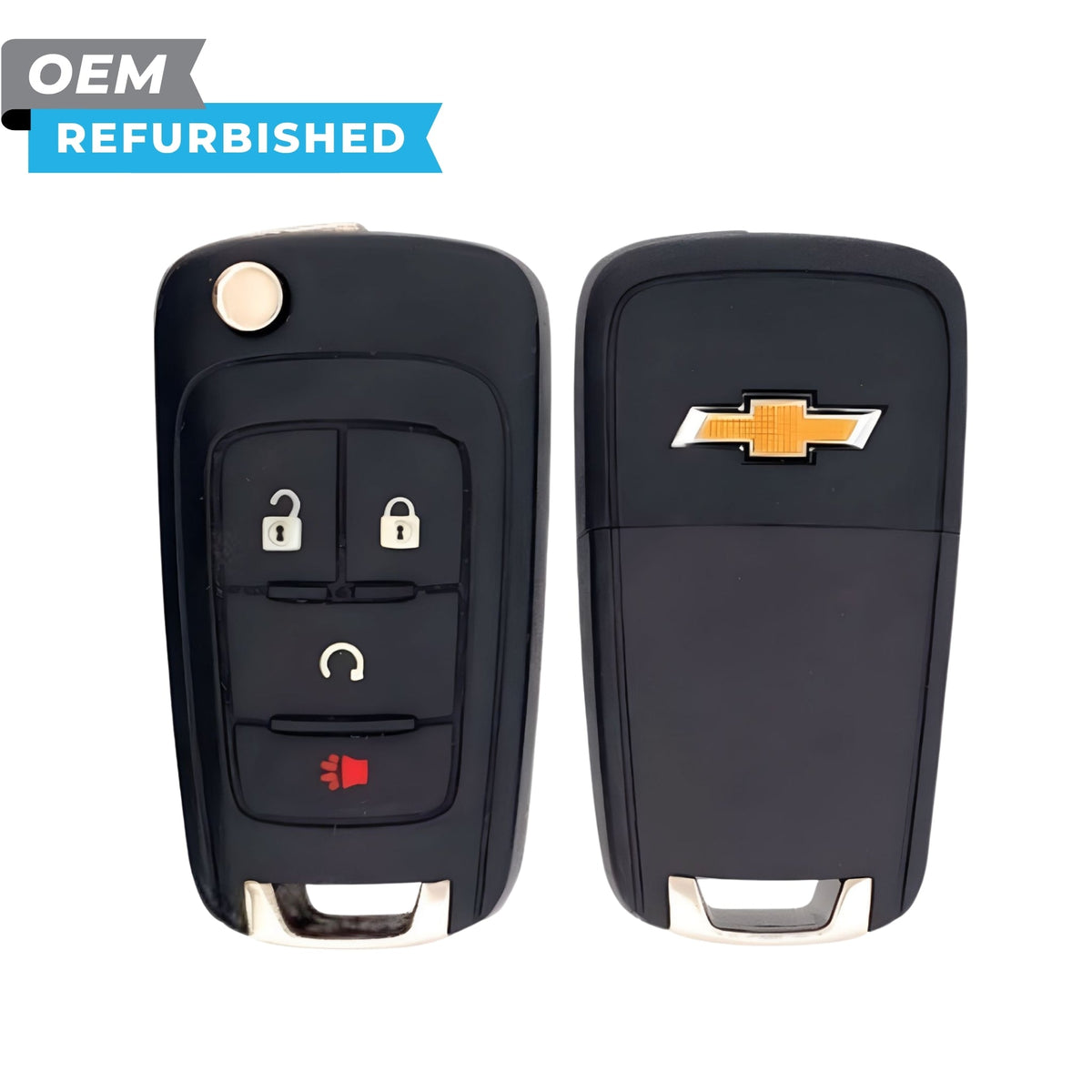 Chevrolet Refurbished 2013-2020 Sonic Flip Key 4B Remote Start FCCID: KR55WK50073 PN 13575177 - Royal Key Supply