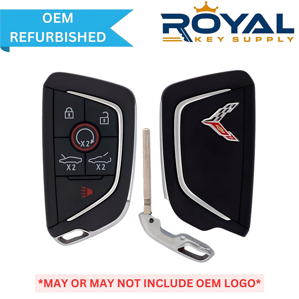 Chevrolet Refurbished 2020 - 2024 Corvette C8 Smart Key (Chrome) 6B Trunk/Remote Start/Hood FCCID: YG0G20TB1 PN# 13536982 - Royal Key Supply