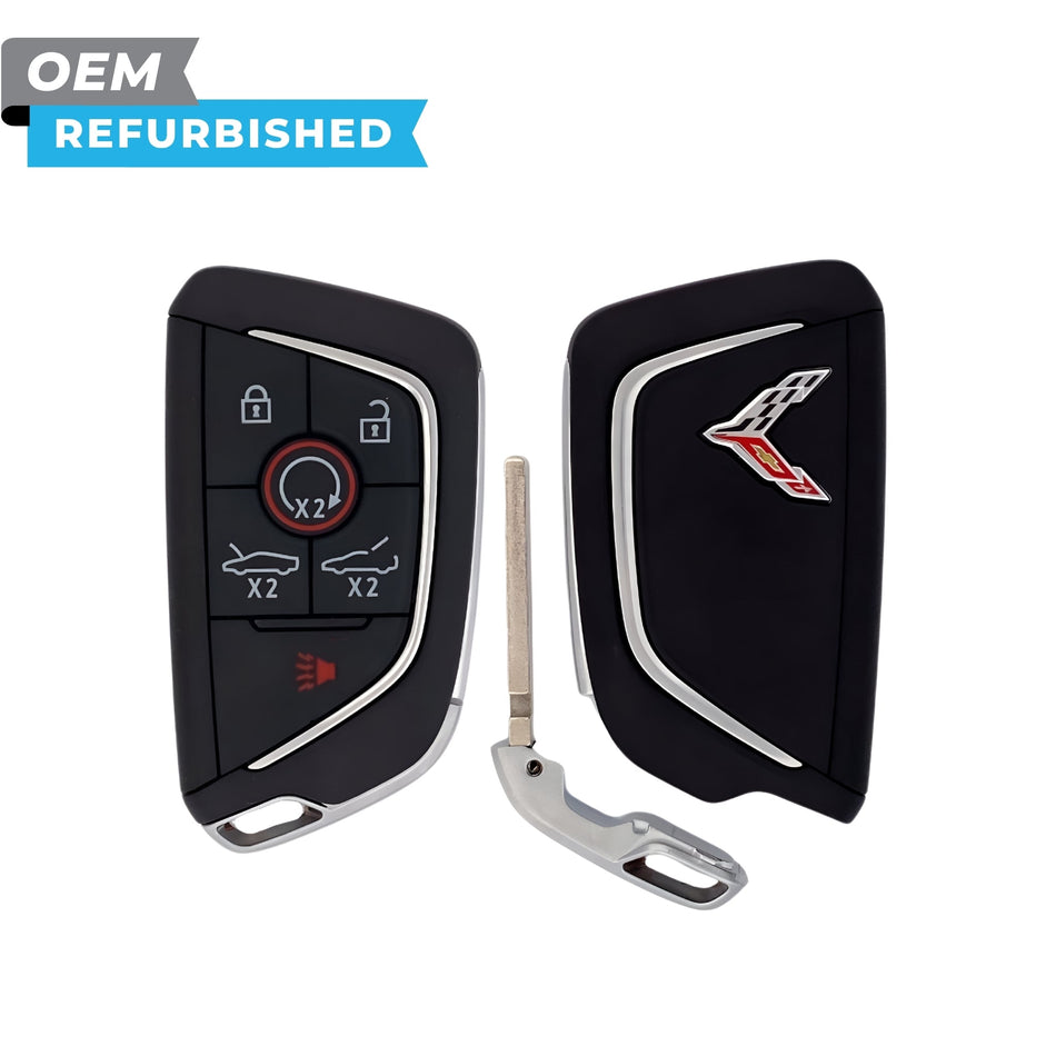 Chevrolet Refurbished 2020-2025 Corvette C8 Smart Key (Chrome) 6B Trunk/Remote Start/Hood FCCID: YG0G20TB1 PN 13536982 - Royal Key Supply