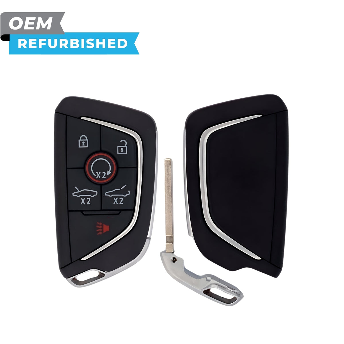 Chevrolet Refurbished 2020-2025 Corvette C8 Smart Key (Chrome) 6B Trunk/Remote Start/Hood FCCID: YG0G20TB1 PN 13536982 - Royal Key Supply