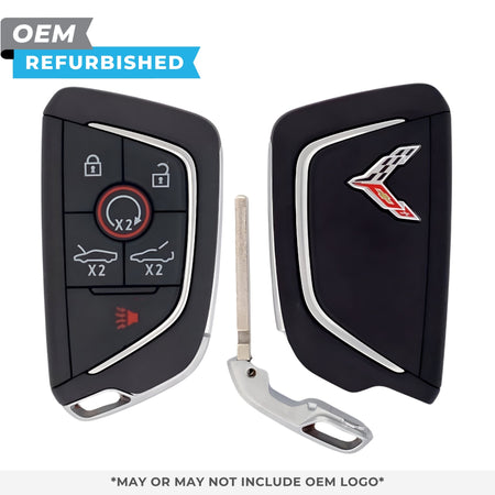 Chevrolet Refurbished OEM 2020 - 2025 Corvette C8 Smart Key (Chrome) 6B Trunk/Starter/Hood PN 13545161 - Royal Key Supply