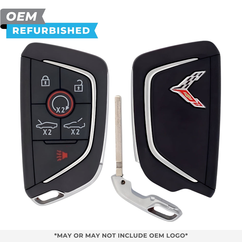 Chevrolet Refurbished OEM 2020 - 2025 Corvette C8 Smart Key (Chrome) 6B Trunk/Starter/Hood PN 13545161 - Royal Key Supply