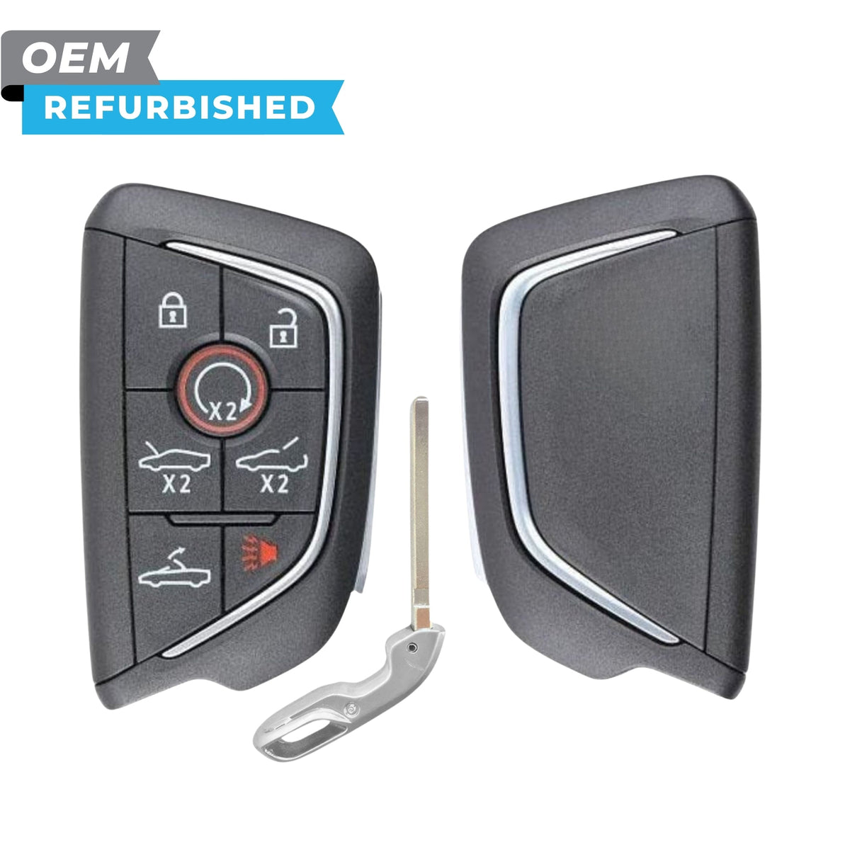Chevrolet Refurbished OEM 2021-2025 Corvette C8 Smart Key (Carbon Gray) 7B PN 13545167 - Royal Key Supply