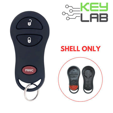 Chrysler 1999 - 2005 Keyless Entry Remote SHELL for GQ43VT17T (w/ Battery Holder) - Royal Key Supply