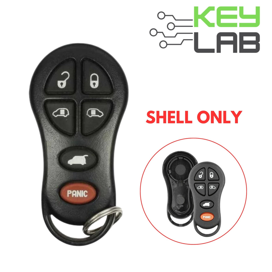 Chrysler 2001 - 2003 Keyless Entry Remote SHELL (w/ Battery Holder) for GQ43VT18T - Royal Key Supply