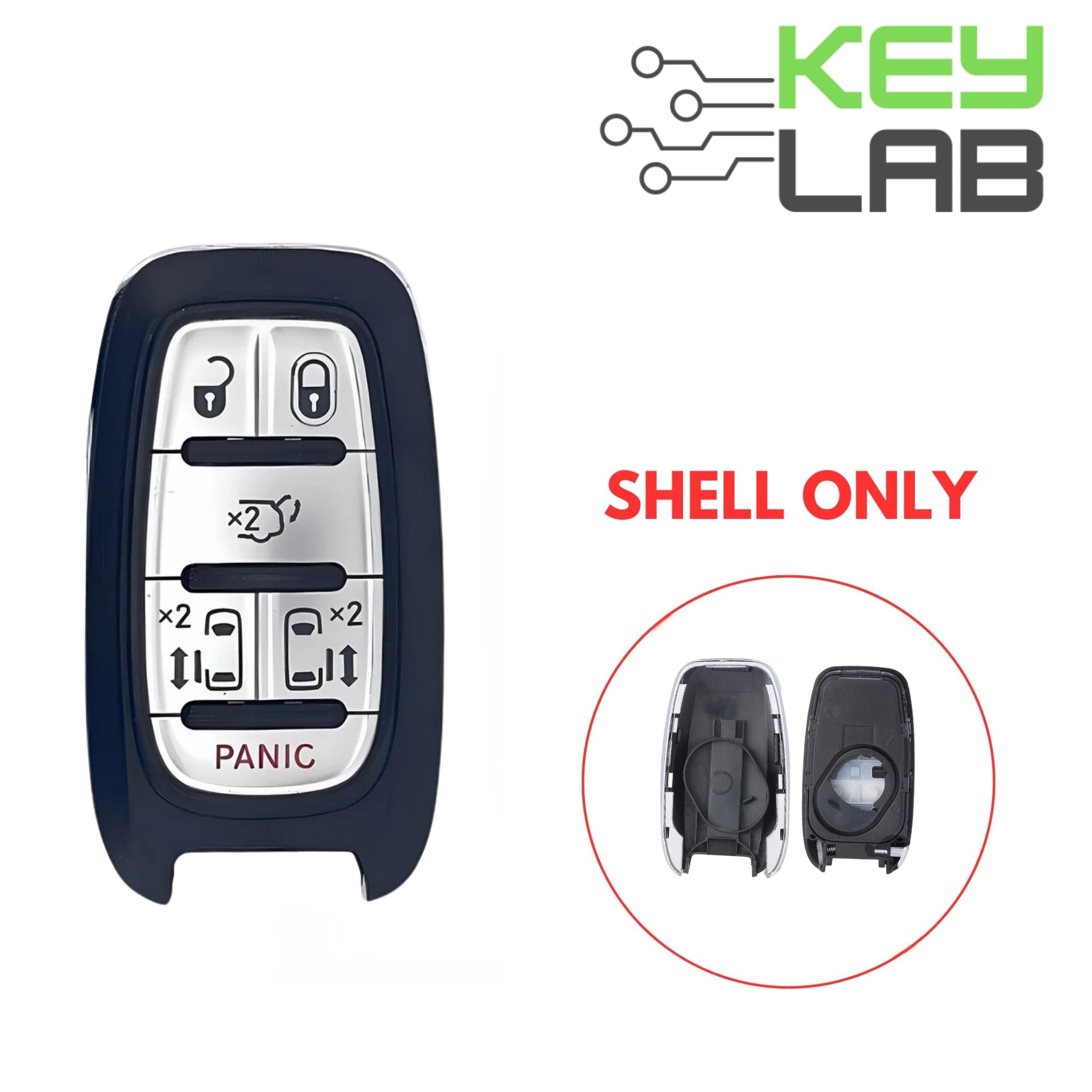 Chrysler 2017 - 2021 Smart Key 6B SHELL for M3N - 97395900 - Royal Key Supply