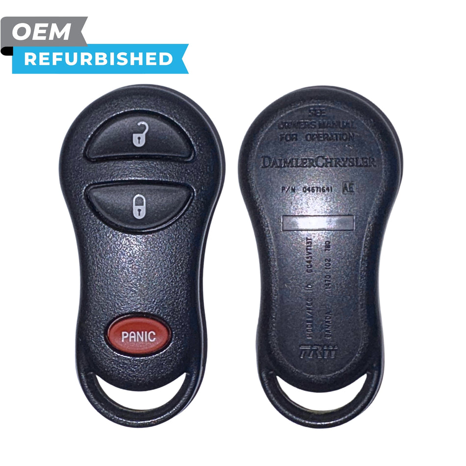 Chrysler Refurbished 2001-2005 PT Cruiser Keyless Entry Remote 3B FCCID: GQ43VT13T PN 04671641 - Royal Key Supply