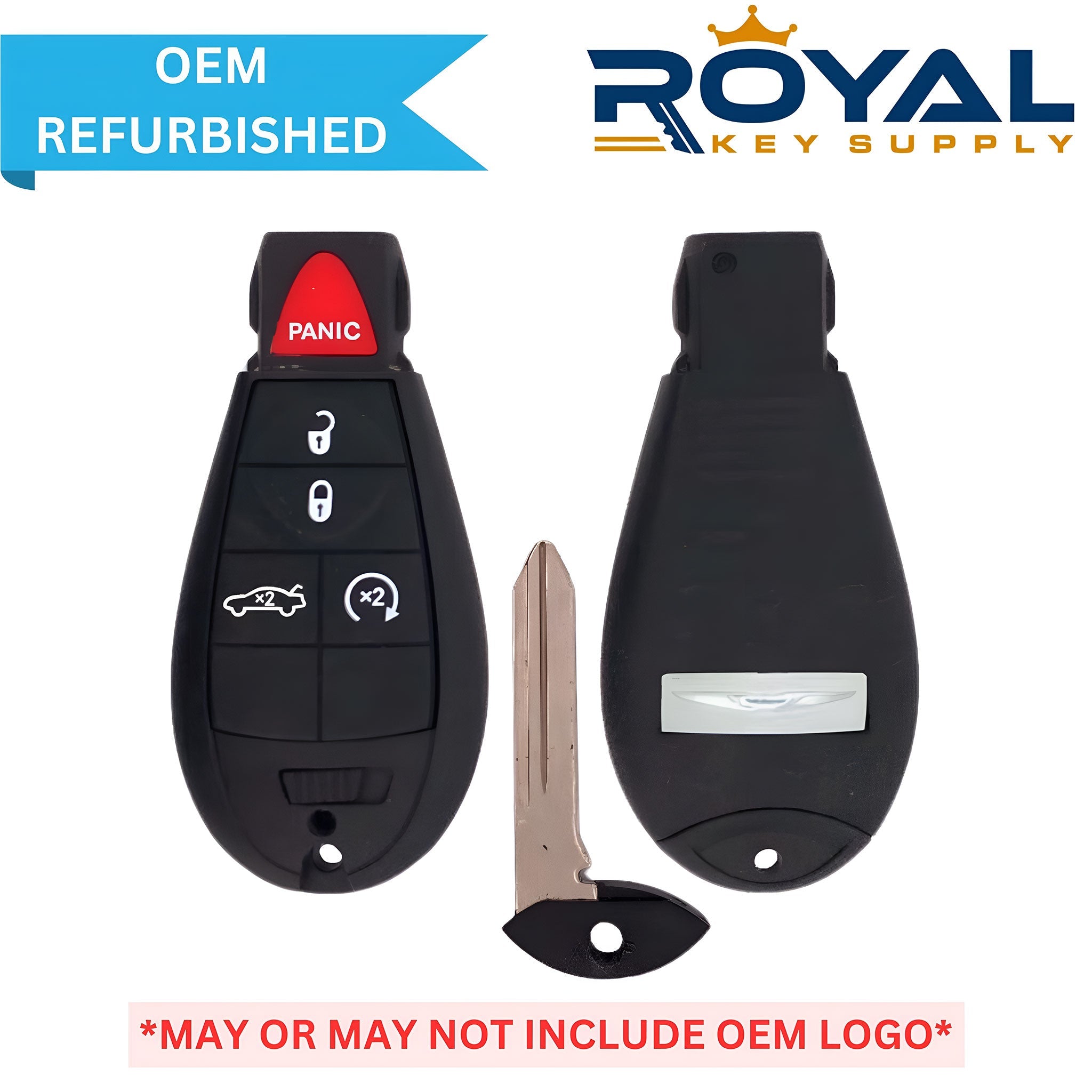 Chrysler Refurbished 2008 - 2010 300 Fobik Key (Keyless Go) 5B Trunk/Remote Start FCCID: IYZ - C01C OEM PN# 5026566AG - Royal Key Supply