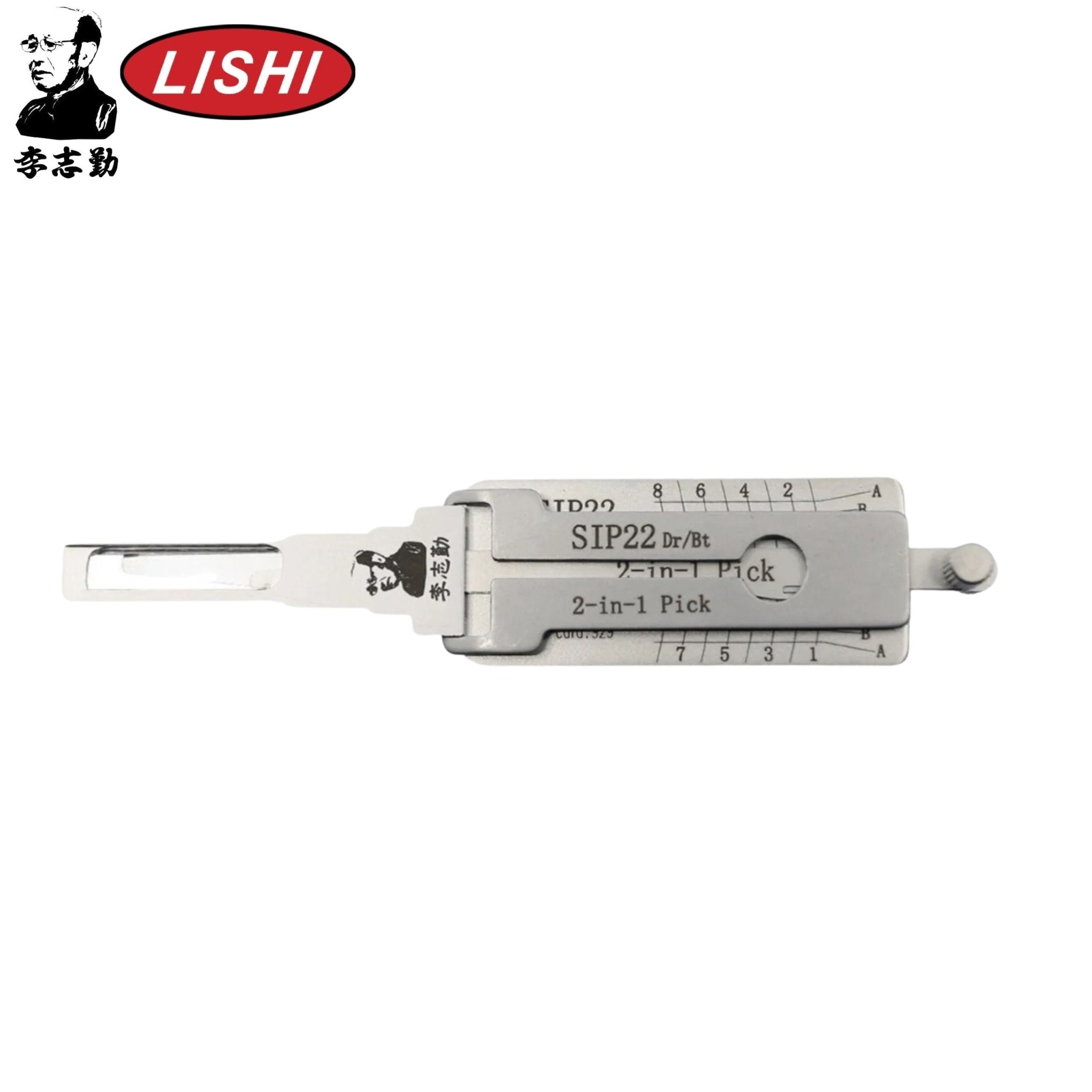 Classic Lishi - Fiat SIP22 (Dr/Bt) - 2 - In - 1 Pick/Decoder Twin Lifter - AG - Royal Key Supply