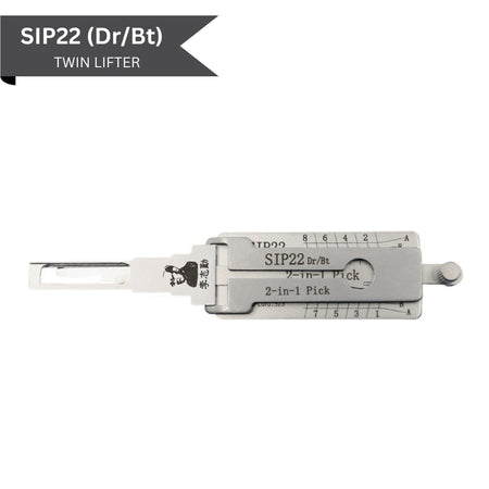 Classic Lishi - Fiat SIP22 (Dr/Bt) - 2 - In - 1 Pick/Decoder Twin Lifter - AG - Royal Key Supply