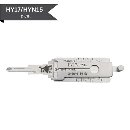 Classic Lishi - Hyundai HY17/HYN15 (Dr/Bt) - 2 - In - 1 Pick/Decoder - AG - Royal Key Supply