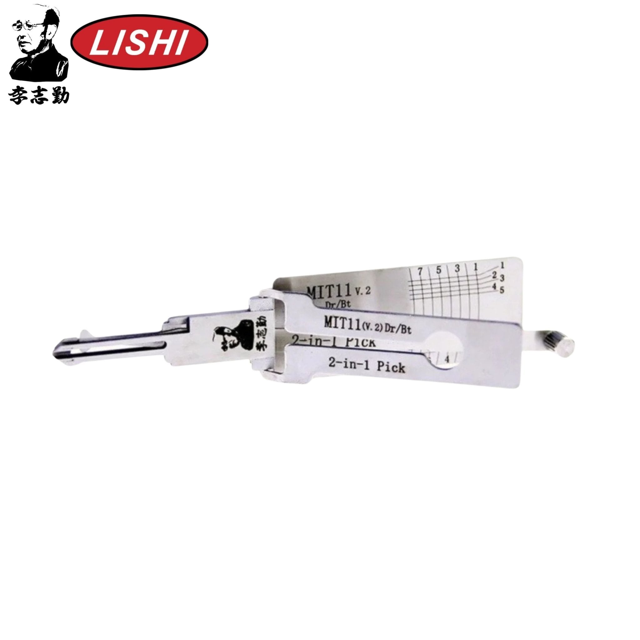 Classic Lishi - Mitsubishi MIT11 (V.2) - 2 - In - 1 Pick/Decoder - AG - Royal Key Supply