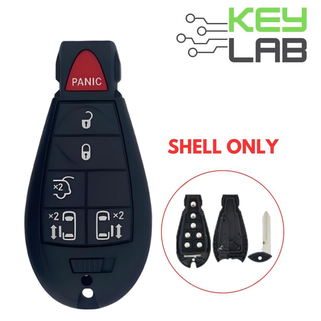 Dodge 2008 - 2019 Fobik Key SHELL for IYZ - C01C - Royal Key Supply