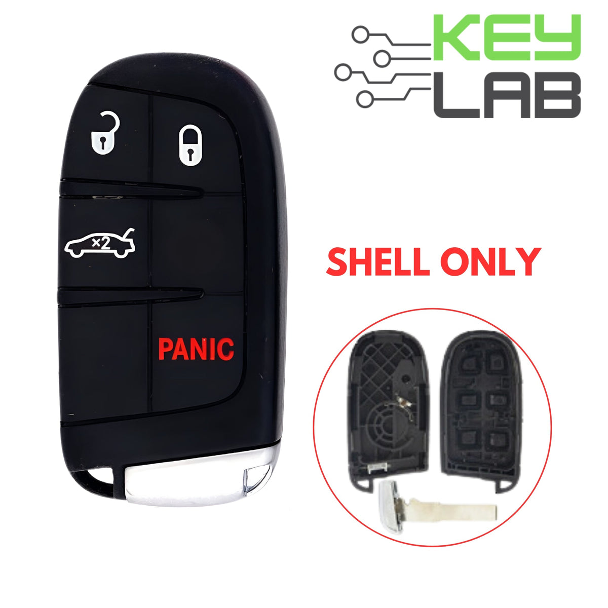 Dodge 2011 - 2019 Smart Key SHELL for M3N - 40821302 4B - Royal Key Supply