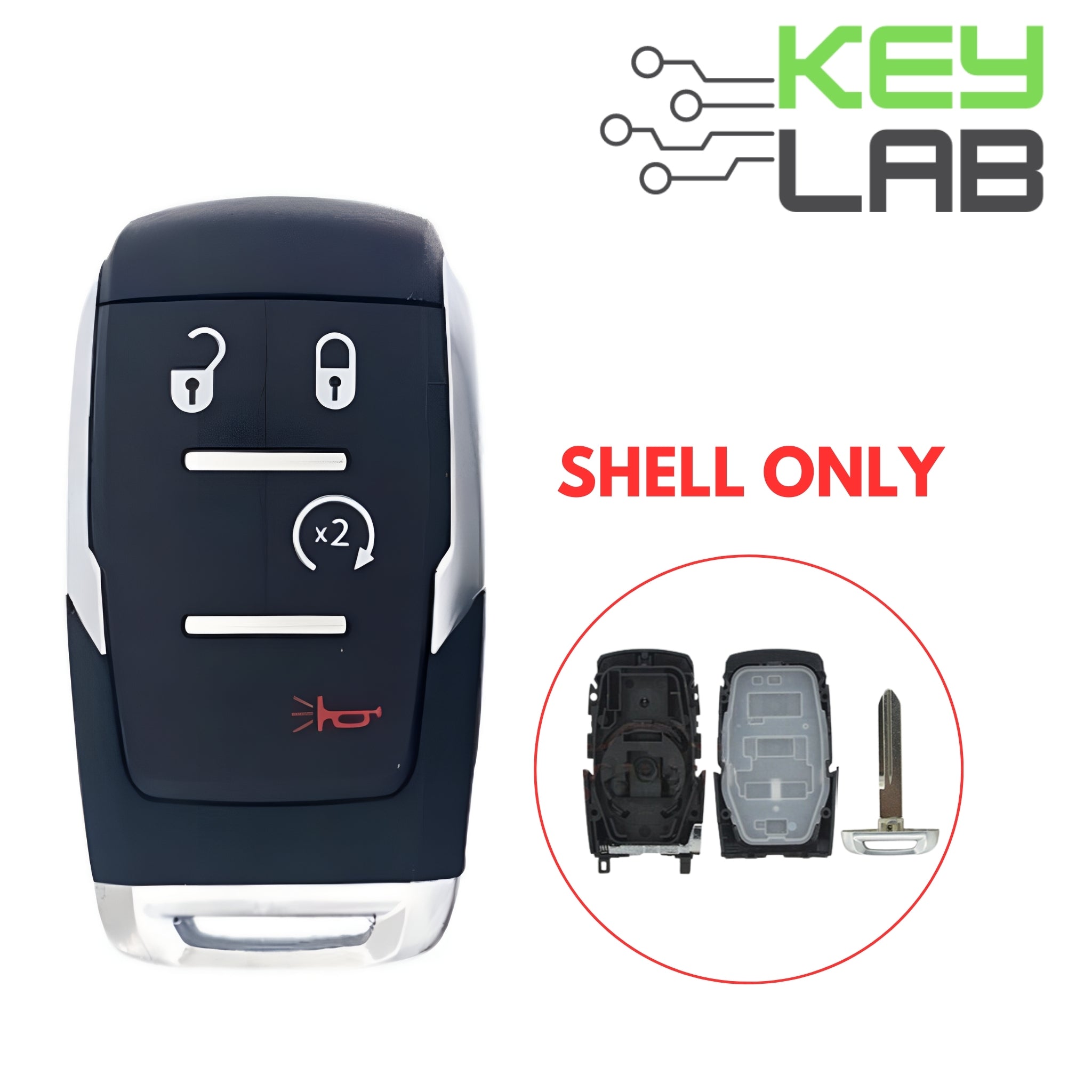 Dodge 2019 - 2022 Smart Key 4B SHELL for GQ4 - 76T - Royal Key Supply