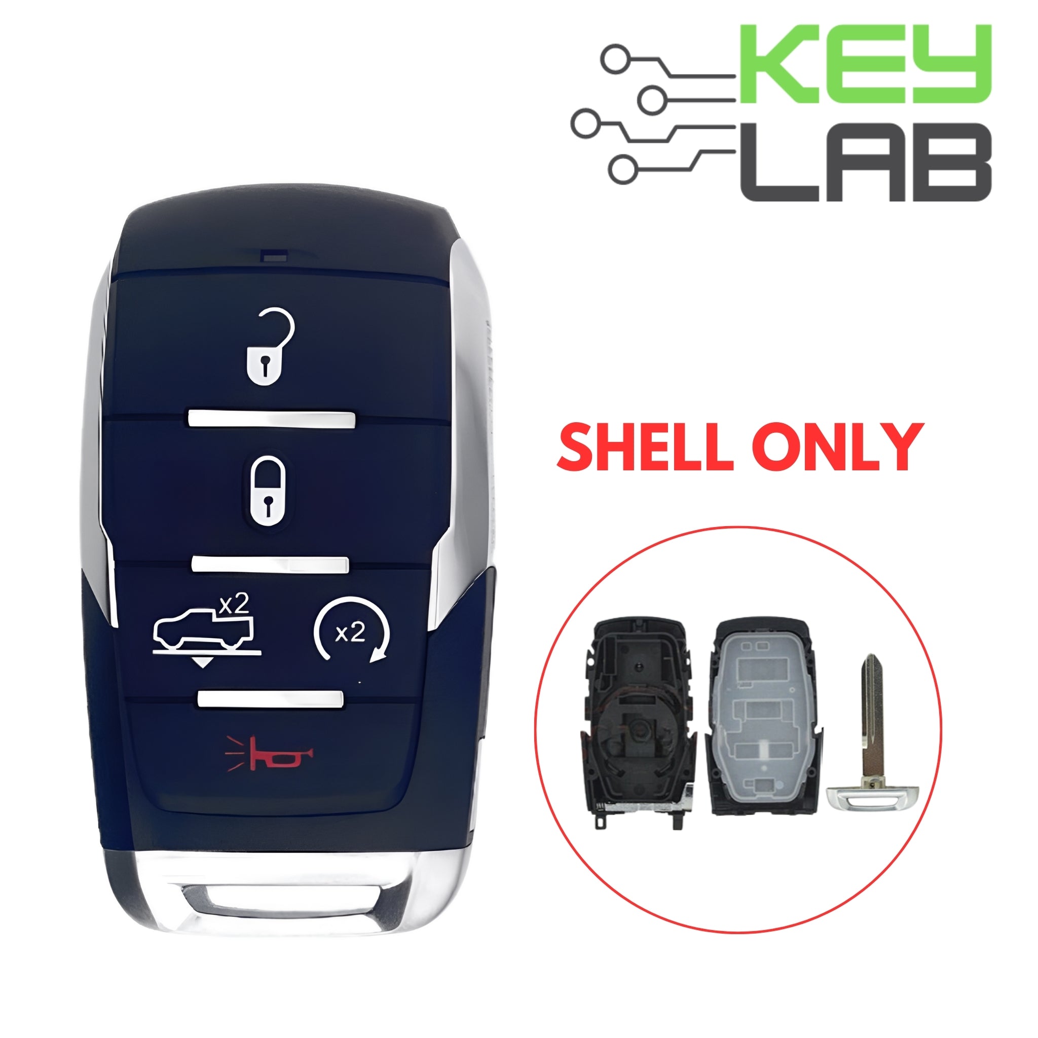 Dodge 2019 - 2023 Smart Key 5B Suspension SHELL for OHT - 4882056 - Royal Key Supply