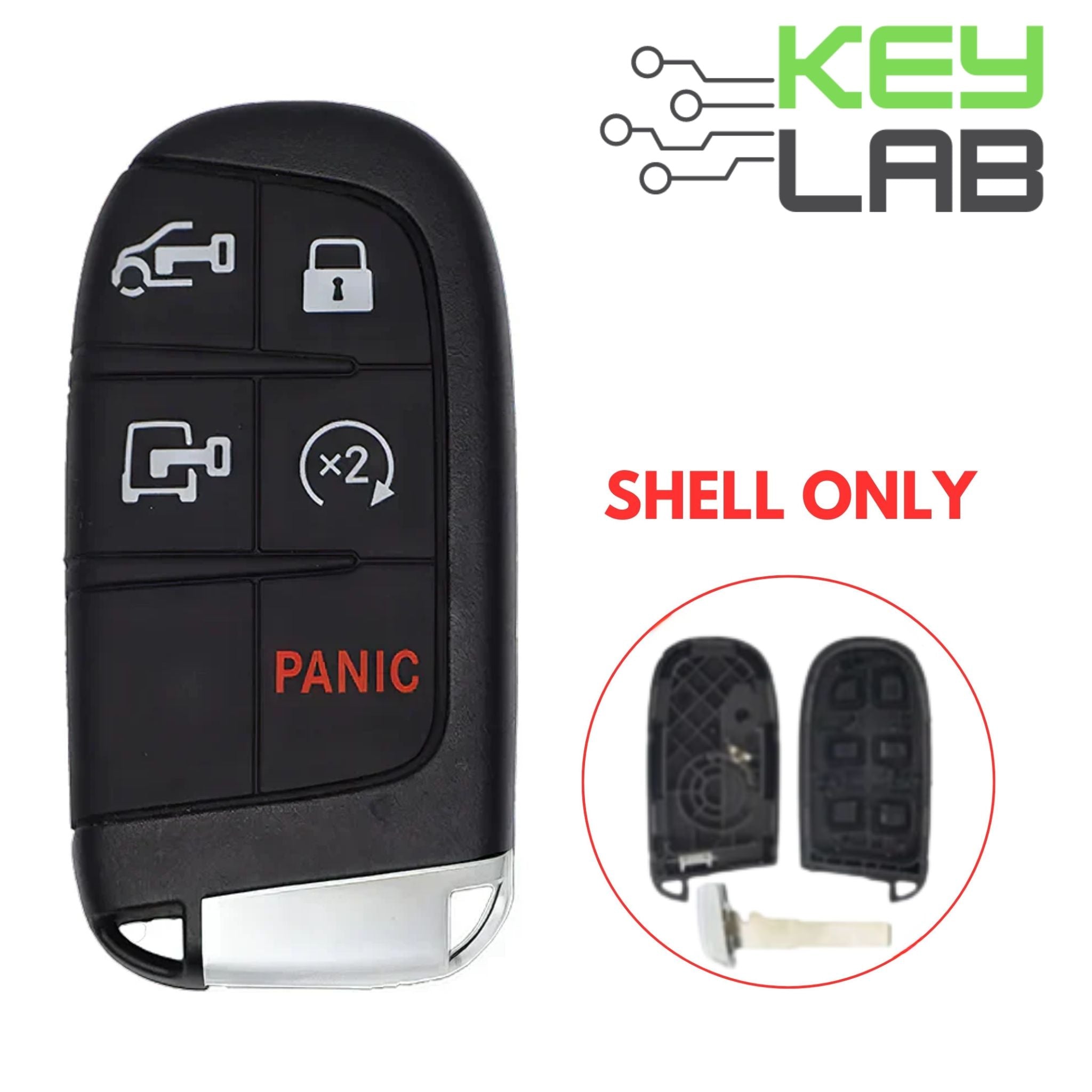 Dodge 2022 - 2023 Smart Key SHELL for M3N - 40821302 PN 7FF25LXHAB - Royal Key Supply