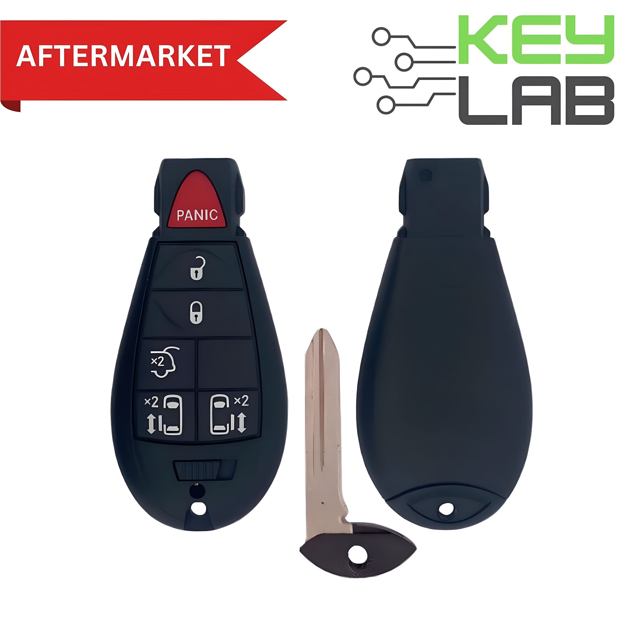 Dodge Aftermarket 2011 - 2020 Grand Caravan Fobik Key 6B Sliding Doors/Hatch FCCID: IYZ - C01C PN# 56046705AE - Royal Key Supply