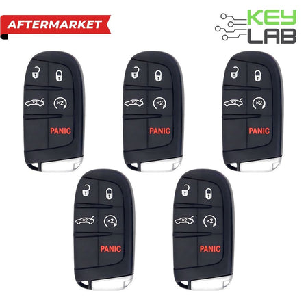 Dodge Aftermarket 2015 - 2023 Charger, Challenger, Chrysler 200 Smart Key 5B Remote Start/Trunk FCCID: M3M - 40821302 PN 68394195AA (Pack of 5) - Royal Key Supply
