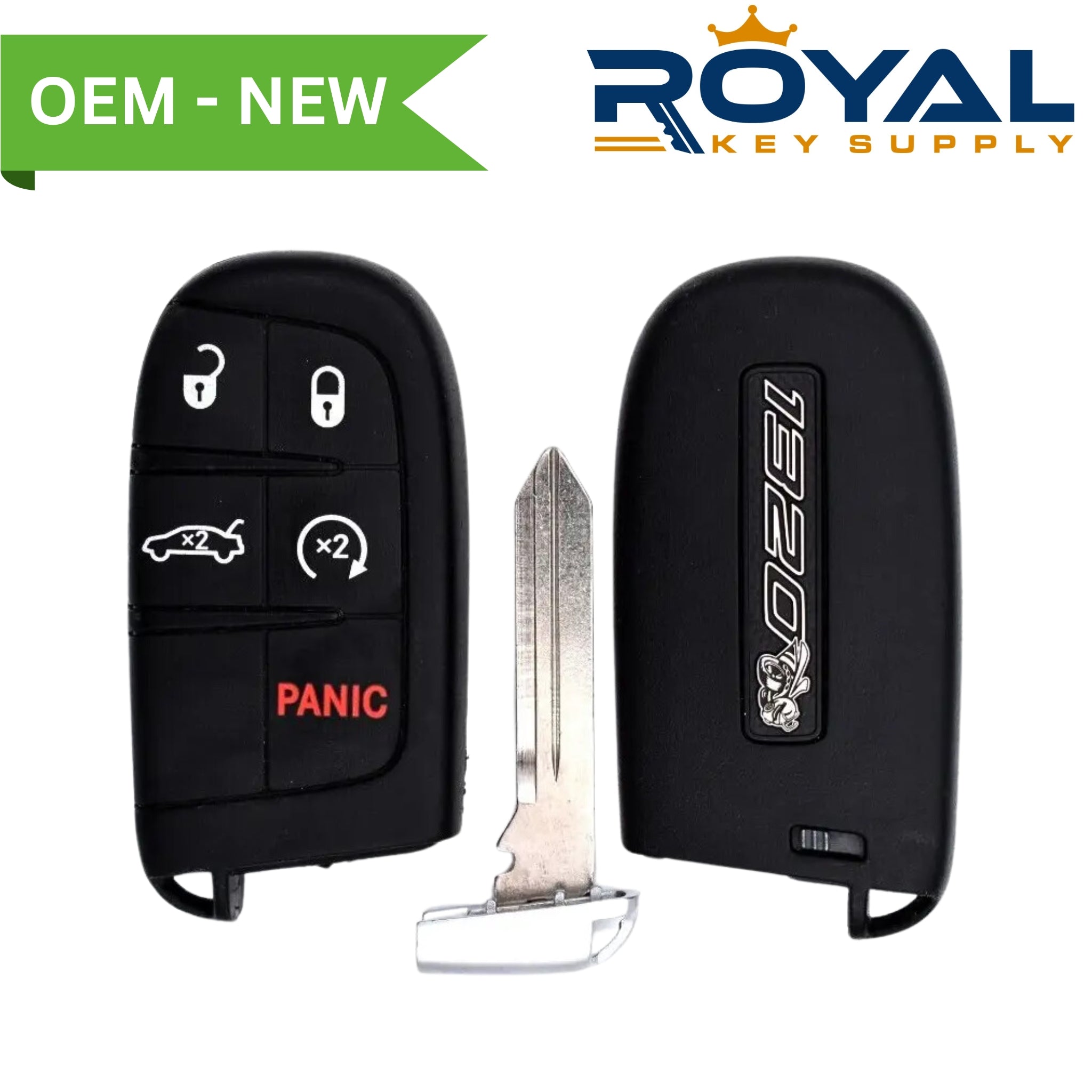 Dodge New OEM 2019 - 2023 Challenger (RT Scat Pack, Scat Pack Widebody) 5B Remote Start FCCID: M3M - 40824301 PN# 68394202AA - Royal Key Supply