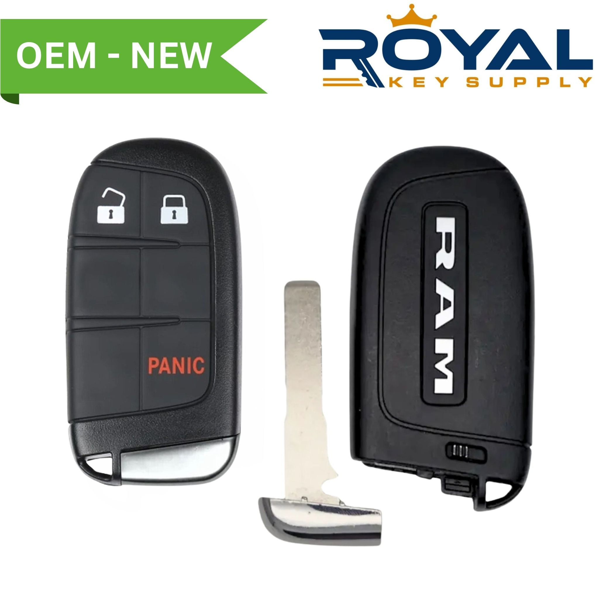 Dodge New OEM 2022 - 2023 Ram Promaster Smart Key 3 Button FCCID: M3N - 40821302 PN# 7FF23LXHAB - Royal Key Supply