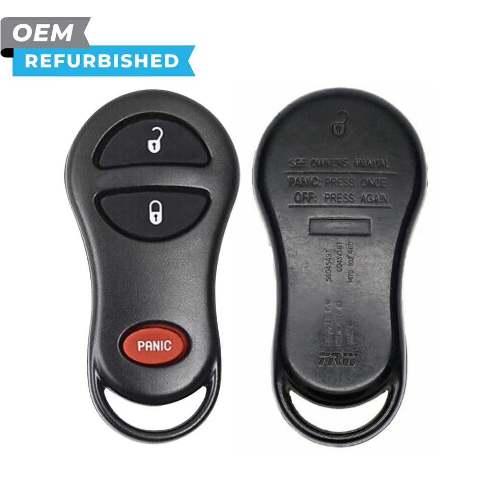 Dodge Refurbished 1997-2007 Keyless Entry Remote 3B FCCID: GQ43VT9T PN 56045497 - Royal Key Supply