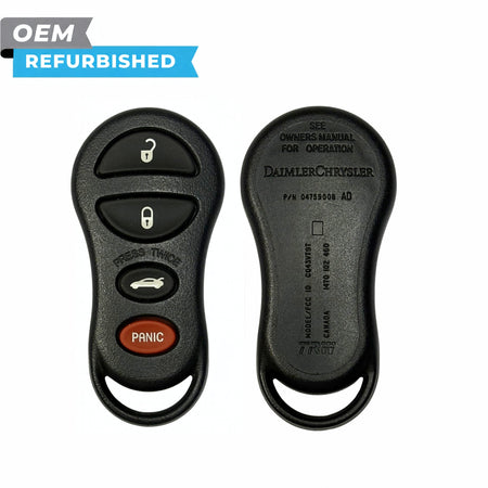 Dodge Refurbished 2000-2005 Neon, PT Cruiser Keyless Entry Remote 4B Trunk FCCID: GQ43VT9T PN 04759008 - Royal Key Supply