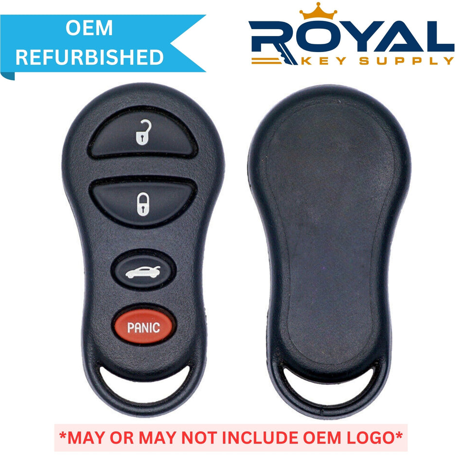 Dodge Refurbished 2000 - 2005 Neon, PT Cruiser Keyless Entry Remote 4B Trunk FCCID: GQ43VT9T PN# 04759008 - Royal Key Supply