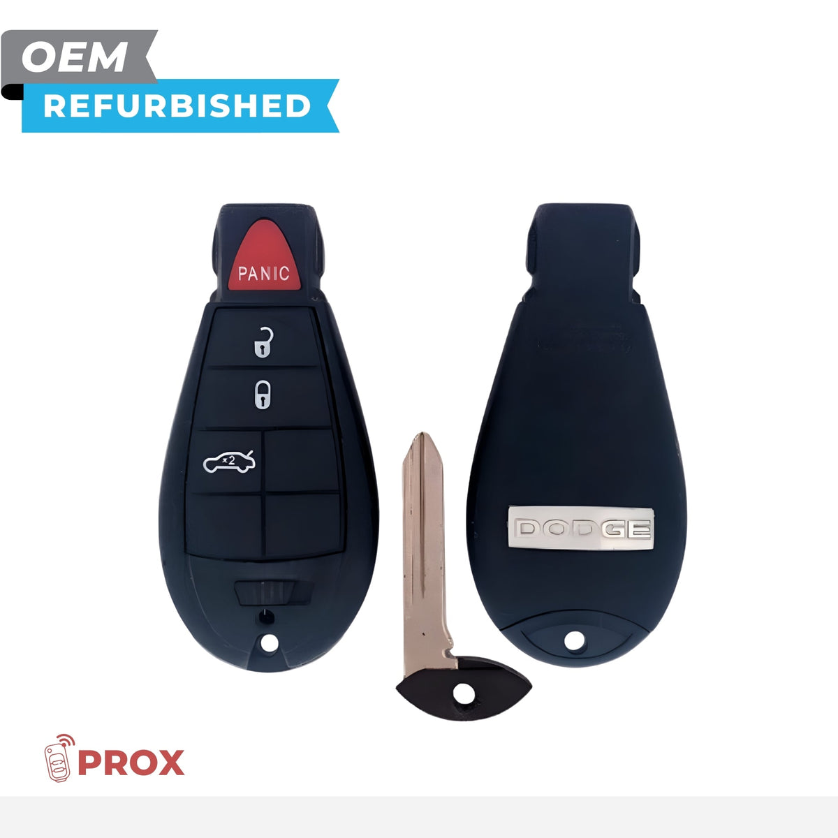 Dodge Refurbished 2008-2014 Charger, Challenger Fobik Key (Keyless Go) 4B Trunk FCCID: IYZ-C01C PN 56046695AE - Royal Key Supply